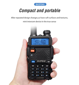 <span class=keywords><strong>Radio</strong></span> bidirectionnelle analogique portable double bande UV-5R 5W longue portée avec batterie 1500-2000mAh et résistance à l'eau IP25 - Product Image 4