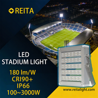 Reflector LED 90-295VAC IP66 para Exteriores, Impermeable, con Certificación ETL, Carcasa de Aluminio, para Estadios Deportivos y Jardines, 100-2000W, Alta Luminosidad