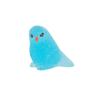 Adorno de resina en miniatura de un lindo pájaro que brilla en la oscuridad para decoración de escritorio y sala de estar, paquete de varias piezas - Product Image 5
