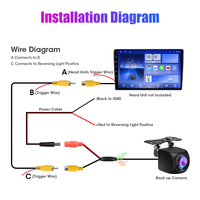 Caméra de recul universelle pour voiture 720P 1080P AHD IP68 LED, caméra de recul étanche HD avec vision nocturne, assistance au stationnement