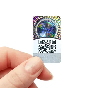 Özel çizik kapalı seri numarası güvenlik Hologram etiket QR kod 3D holografik etiket güvenlik doğrulama sistemi