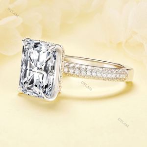 Dylam 925 Sterling Silver Jewelry <b>Ring</b> Hot Selling Gemstone Indian Zircon Moon Stars <b>Titanium</b> One Pair - Product Image 3