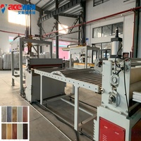 Chaîne de production de revêtements de sol SPC, ligne de production de panneaux de surface en mousse WPC PVC, panneau profilé en feuille de marbre pour la vente en gros