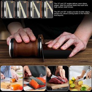 เครื่องลับมีดแบบลูกกลิ้ง Custom Roller Afilador De Cuchillos ปรับมุมได้ 15-20 องศา - Product Image 6