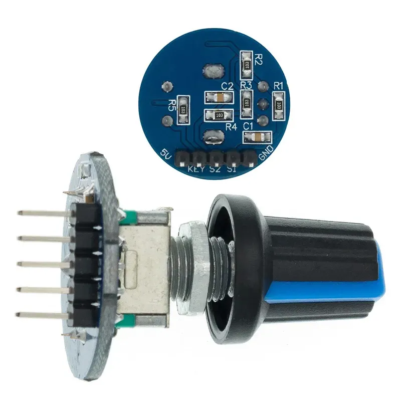 Rotary Encoder Module for Brick Sensor Development Round Audio Rotating Potentiometer Knob Cap EC11