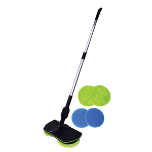 Nettoyeur <span class=keywords><strong>de</strong></span> <span class=keywords><strong>sol</strong></span> puissant, tête <span class=keywords><strong>de</strong></span> nettoyage rotative à 360 degrés, rechargeable, double tête rotative réglable, serpillière électrique <span class=keywords><strong>sans</strong></span> <span class=keywords><strong>fil</strong></span> - Product Image 1