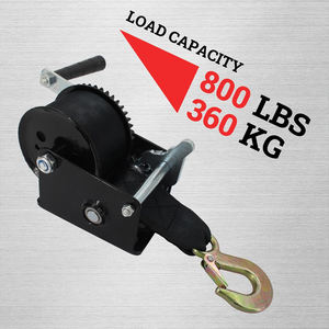 AMBITION Treuil à main Treuil de remorque de bateau Crochet à usage intensif avec treuil manuel à cliquet bidirectionnel de 16,4 pieds - Product Image 5