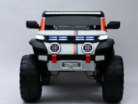 Camion électrique pour enfants 12V 7AH 4x4 avec moteur 390*4, 2 places, tout-terrain, avec télécommande, lumières LED
