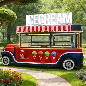 Carrito de Comida Eléctrico de Cuatro Ruedas/Camión de Comida Móvil, Adecuado para Ubicaciones Como Parques, Cafeterías y Puestos de Comida - Product Image 1