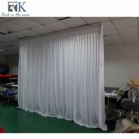 Pipe et draperie de 3m de haut pour événement de mariage, support de rideau blanc