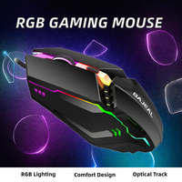 Mouse Gaming BAJEAL Ergonomis untuk Tangan Kanan, 7 Warna RGB Backlit, USB Berkabel, Sensor Optik, Universal untuk PC Laptop, Tersedia
