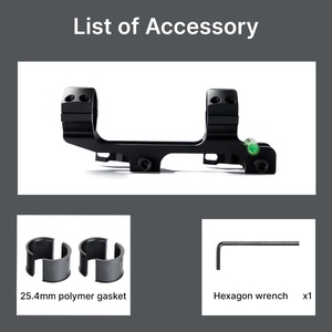 Support de lunette tactique réglable ACUMETA à fixation cantilever, calibrage horizontal, dégagement rapide pour tube de 1 pouce/30 mm, hauteur centrale 1,4 pouce - Product Image 5