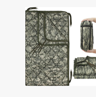 Poncho de camping camouflage jungle, doublure isolante, imperméable, ultraléger, couverture Woobie, abri zippé, sac de couchage, randonnée en plein air