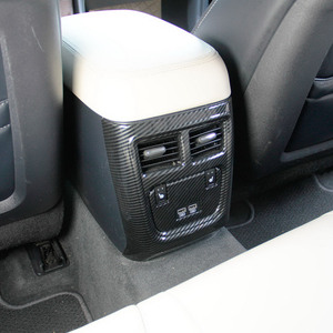 Boîtier d'<span class=keywords><strong>accoudoir</strong></span> central en fibre de carbone avec garniture de sortie d'air conditionné, configuration haut/de bas de gamme, pour Chrysler 300 2015+ - Product Image 2