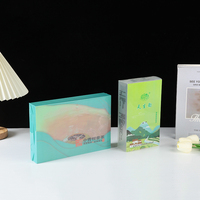 Boîte d'emballage en PVC personnalisée à surface mate, coque extérieure rigide pliable en plastique pour la présentation d'accessoires cosmétiques