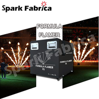 SF-F5 Vaporisateur imperméable 8-10M Cinq têtes Machine à flammes de feu Formule Flamer avec réservoir de carburant de 34L et 2200W pour effet de scène en extérieur