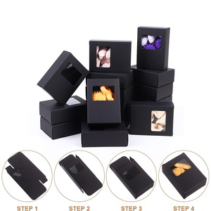 Scatole per Sapone con Finestra, Mini Scatole Regalo Rettangolari in Carta Kraft, Confezioni per Sapone Fatto in Casa, Prodotti da Forno e Caramelle - Product Image 4