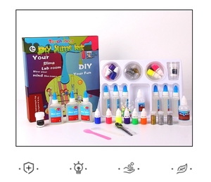 Toysrunner Glow in the Dark Sticky DIY Glue Activator <b>Slime</b> Making Kit-Soft Toy for Stress Relief Eco-Friendly Unisex - Product Image 3