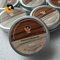 Cire d'abeille BH pour le polissage du bois, pour planches à découper et ustensiles, conditionneur de bois sans danger pour les aliments, boîte en aluminium personnalisée 10-200ml
