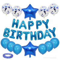 Ensemble de ballons pour fête d'anniversaire, joyeux anniversaire, décoration de fête