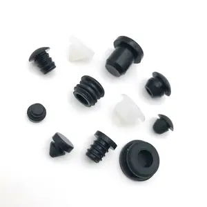 Tùy chỉnh 3 mm ~ 30 mm Đường kính lỗ cắm t-loại Stopper cao su cắm ren không thấm nước rắn Silicone nấm cắm