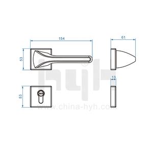 Mr. Ant-hyh — matériel du moyen-orient, poignée de porte moderne en alliage de Zinc, Style français populaire - Product Image 5