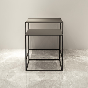 High Quality Clothing Store Black Nesting <strong>Table</strong> Display Rack Shoes and Hats High and Low <strong>Swing</strong> <strong>Table</strong> - Product Image 3