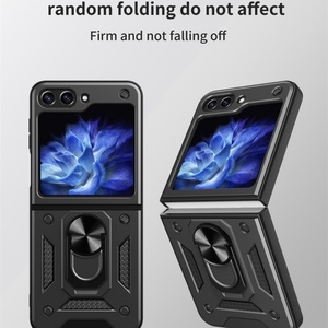 Funda Protectora de TPU para PC con Soporte de Anillo para Samsung Galaxy Z Flip 6 5 4 3 - Product Image 3