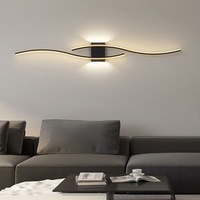 Lámpara de Pared LED de Tira Larga 60/80, Aplique de Pared para Decoración del Hogar, Sala de Estar, Fondo de Restaurante, Dormitorio, Iluminación Moderna