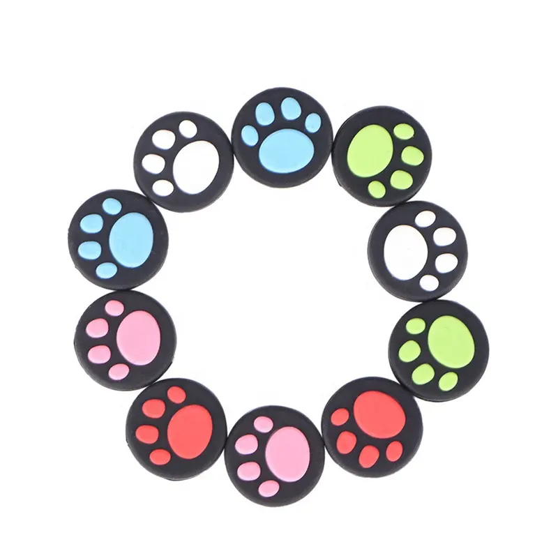 2Pcs Cat Paw Claw Rubber Silicone Game Joystick Thumbsticks Grip Cover Pour PS3/PS4/Xboxes One/Xboxes 360