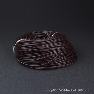Cordon en macramé rond en cuir pour la création de bijoux DIY, bracelets, colliers, matériel de fabrication - Product Image 4