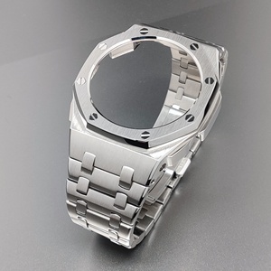 Correa de Reloj Compatible con AP Farm <span class=keywords><strong>Oak</strong></span> GA2100/GA2110, Tercera Generación, Correa de Metal Modificada de Acero Inoxidable - Product Image 1