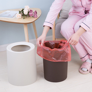 Simple Frosted Finish Trash Can 12L Lidless For Living Room Bedroom Bathroom Kitchen Eco-Friendly Storage - Product Image 2
