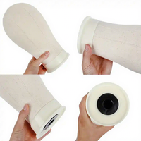 Tête de mannequin professionnelle en toile pour la confection de perruques, 22 pouces, hauteur réglable, pour la formation en coiffure en salon