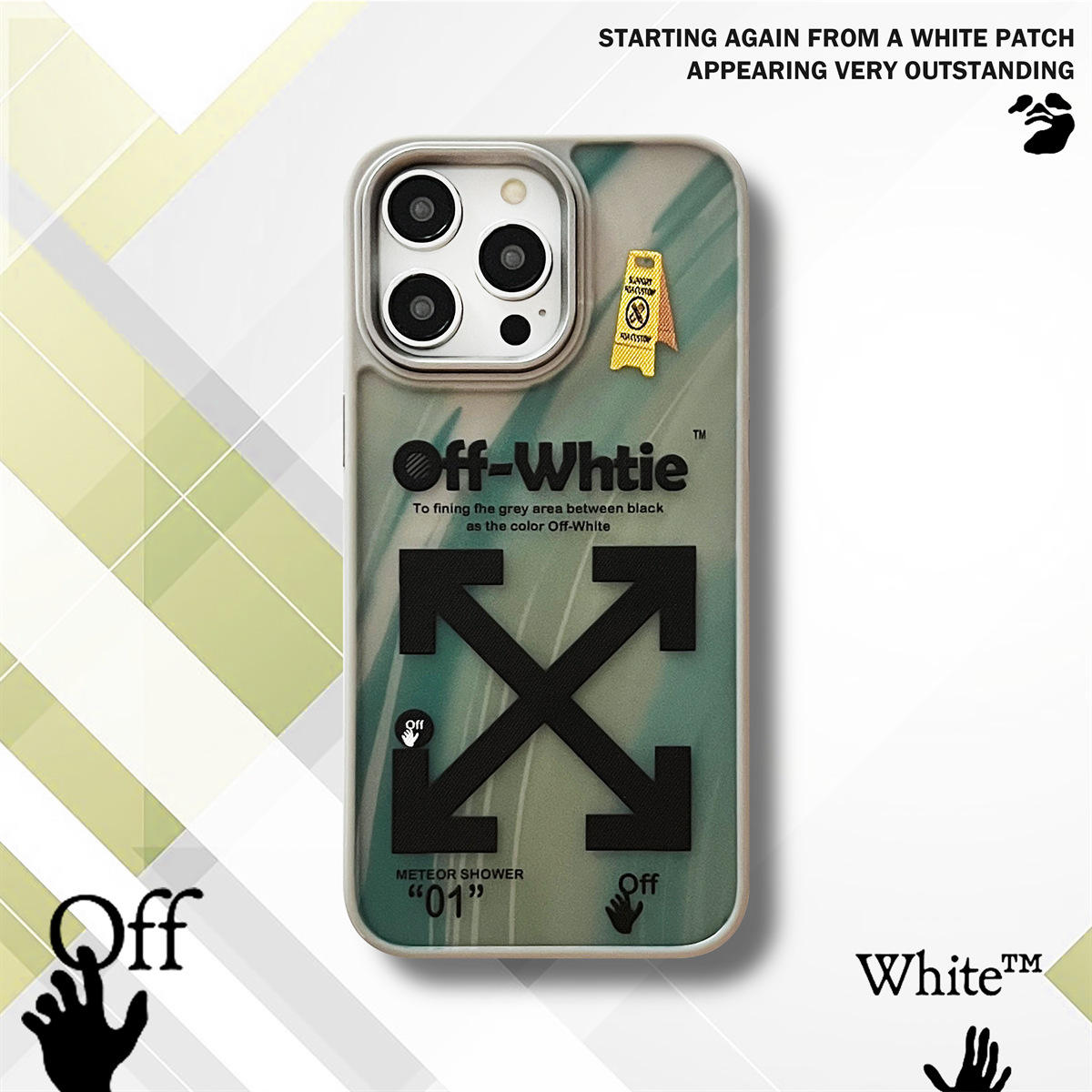 Skin Feel Matte Phone Case Gray Large Cutout Black Label