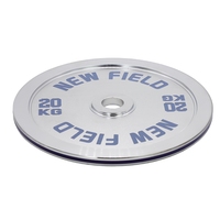 Plaques de poids en acier chromé de haute précision pour la musculation à domicile et en salle de sport, avec logo personnalisé en relief
