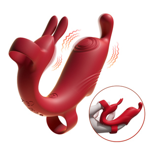 Premium Waterproof Silicone Women's <b>Vibrator</b> Gadget Premium Adult Sex Dildo Finger Ring Clitoral Stimulator G-Spot Massager - Product Image 1