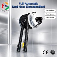 Enrouleur d'extraction électrique mural à double tuyau FS |   Tuyau en caoutchouc haute température multi-tailles 76/102/127 mm avec souffleur séparé CE