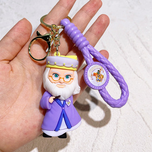 Porte-clés en PVC <span class=keywords><strong>3D</strong></span> mignon personnalisé, porte-clés en caoutchouc d'anime kawaii, porte-clés de dessin animé, accessoires de film, pendentif pour sac de voiture, porte-clés - Product Image 4