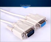 6FT DB9Macho a DB9 Hembra Serial RS232 cable nulo cable de módem