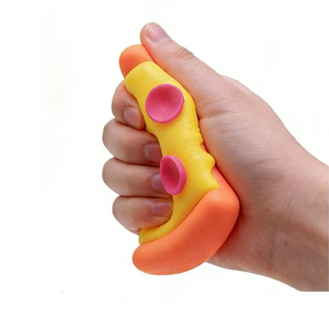 2026 New Product TPR Pizza Shaped Squishy Pressure Release Promotional Decompression <b>Squeeze</b> Toys for Kids and Adults - Product Image 3