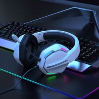 Headset Gaming J-ANKKA F5 Lampu RGB untuk PC Gamer dengan Mikrofon