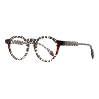 Nouvelle Arrivée Monture de Lunettes Unisexe Tendance avec Logo Personnalisé, Design Carré à Monture Complète, Légère et Confortable en Acétate Laminé