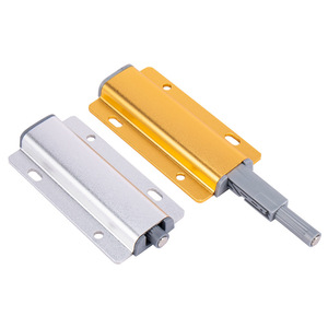 Taiyusheng Dispositivo de Rebote Magnético Oculto para Puertas y Cajones de Aluminio, con Botón de Empuje, en Plata y Oro, para Montaje en Puerta - Product Image 1