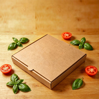 Boîtes de livraison de pizza en carton ondulé personnalisées réutilisables de 7 à 18 pouces avec impression offset du logo pour usage industriel alimentaire