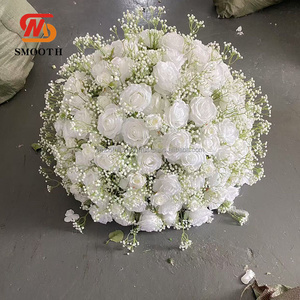 Rose Blanc Hortensia Artificielle 3d Bouquet De Fleurs Sèches Centre De Table Fleurs Pour La Décoration D'événement De Mariage - Product Image 6