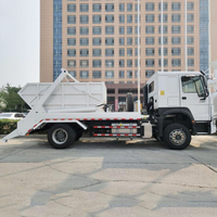 Camion benne basculante HOWO 4X2 300HP à bras articulé, diesel manuel, norme Euro 2, pour collecte de déchets, chargement de conteneurs et compactage de recyclage