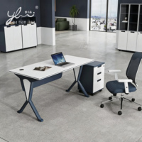 Gestionnaire de bureau Mobilier de bureau Directeur général de luxe Table de bureau en mélamine Bureau exécutif Bureau De Travail