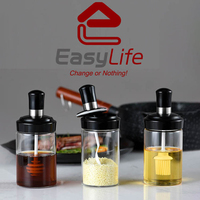 Pot en verre pour sirop de miel 250 ml (8 oz) avec bâtonnet distributeur, hermétique, qualité alimentaire, design détachable, logo personnalisable, pour condiments