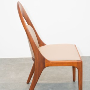Modern Designer Dining Chair Solid Walnut Wood <b>Frame</b> Precision Mortise and Tenon Construction for Home Hotel Restaurant PISANO - Product Image 6
